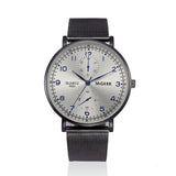 MIGEER  Mens Metal Mesh Band Watches